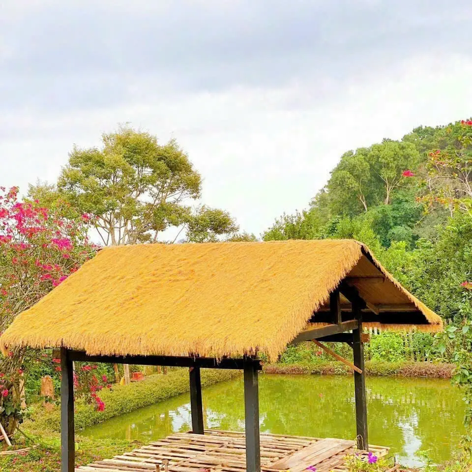Rơm nhân tạo combo 1m vuông (1m * 1m) trang trí, decor lều trại, resort, bảng hiệu