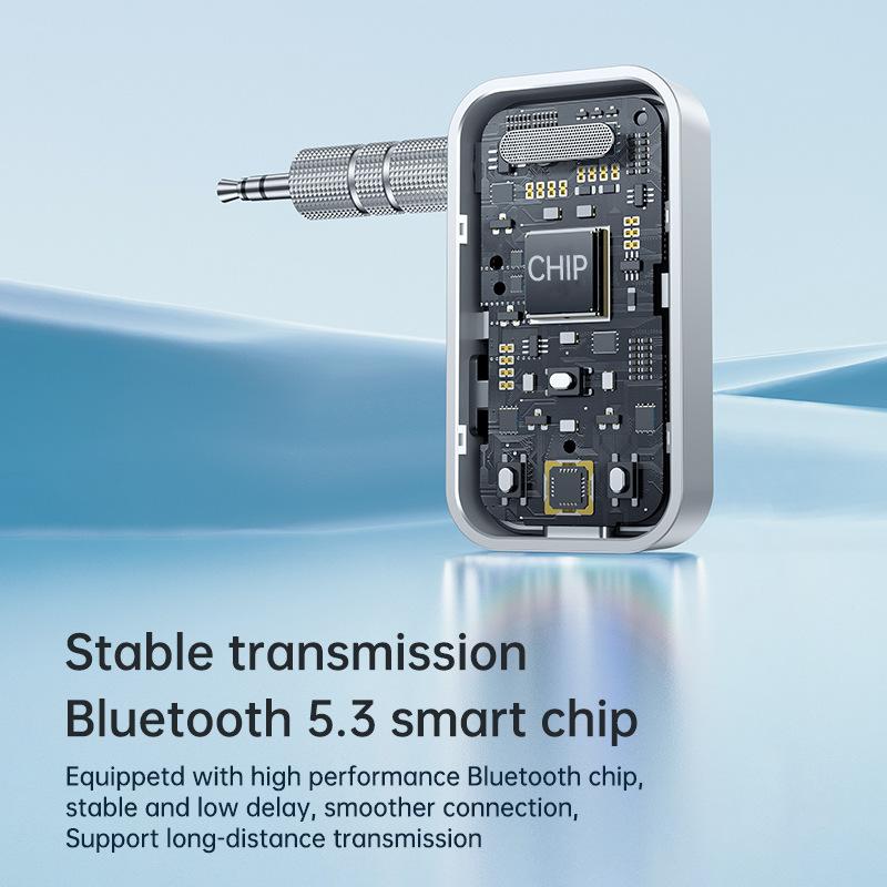 Product Introduction of Bluetooth 5.3 Adapter Transmitter Receiver Wireless Audio for Car Music Headphone Speaker AUX Audio Adapter with 3.5mm Jack 29