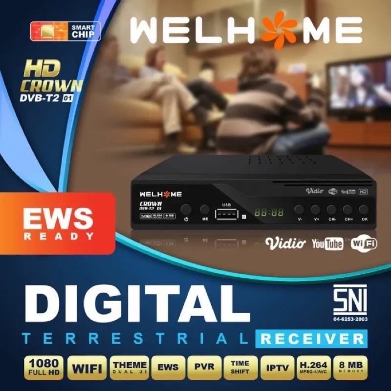 Set Top Box TV Digital DVB-T2 Welhome 4