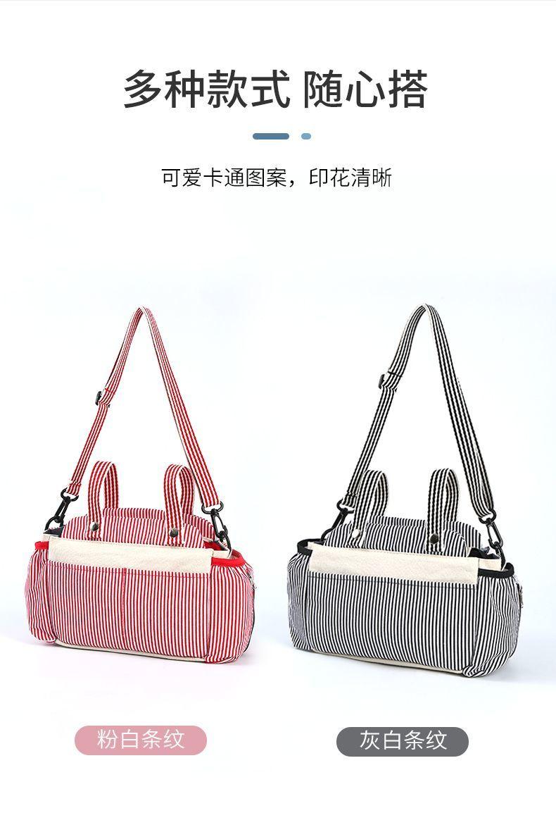 Product Introduction of Baby Slippery Artifact Canvas Hanging Bag Diaper Bag Multi functional Large Capacity Mommy Bag Baby Bag 1