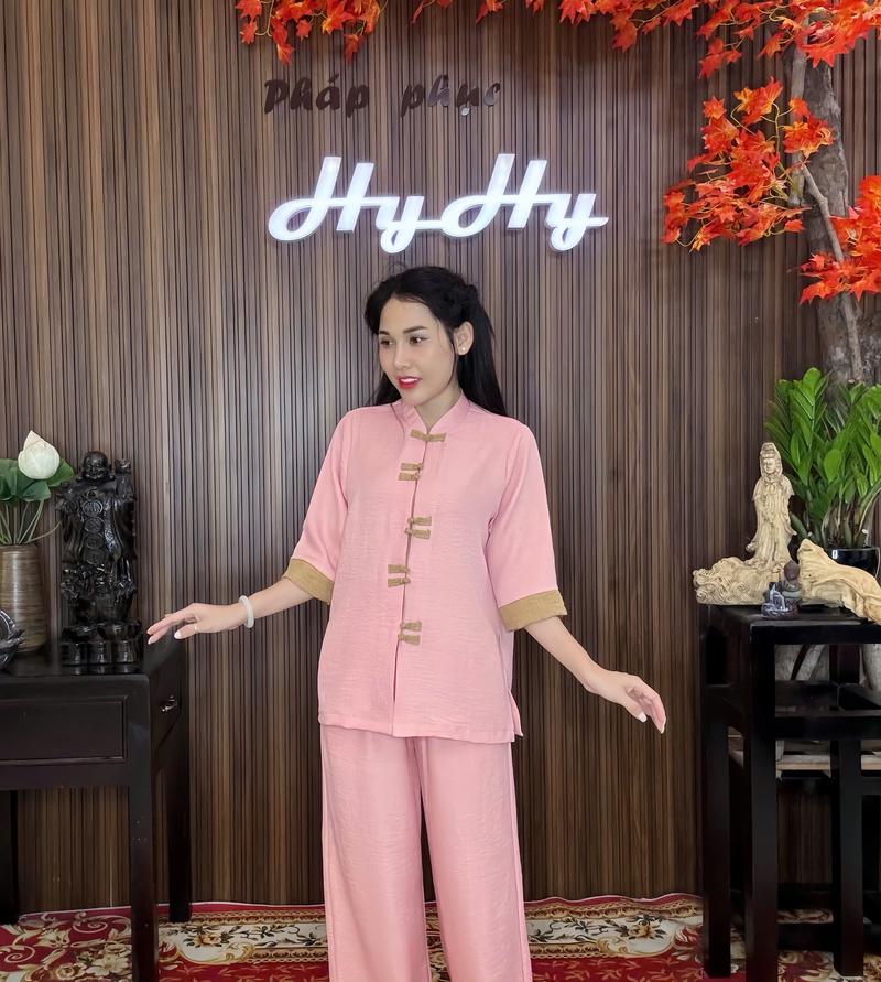 Product Introduction of Hiểu Tâm - Bộ Pháp Phục Lễ Chùa Nữ BigSize Tay Lỡ Phối Màu Trẻ Trung-HyHy 5