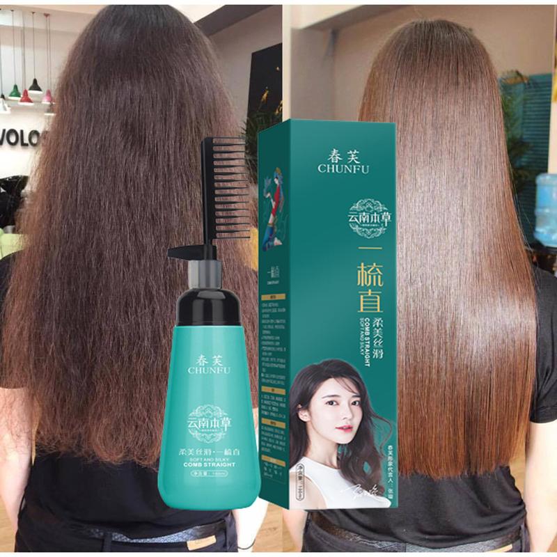 Kem duỗi tóc tại nhà chiết suất nhân sâm | Ép side chứa Protein không làm tổn thương tóc Kem Làm Thẳng Nhanh Chóng