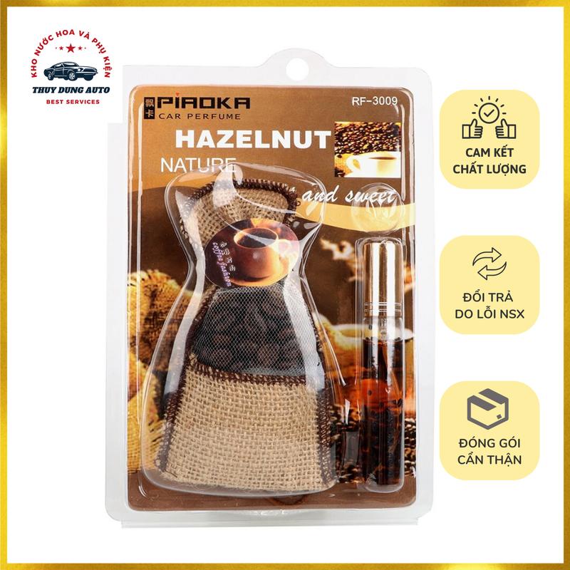 Túi hạt Cà Phê khử mùi treo xe Ô tô kèm tinh dầu