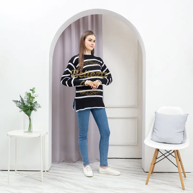 Belleza outlet Baju Atasan Wanita Rajut Korean Style Haru Blouse Atasan Wanita 4