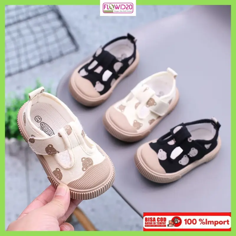 FLOWID20 - Sepatu anak import premium anti slip sepatu slip on anak 111 0