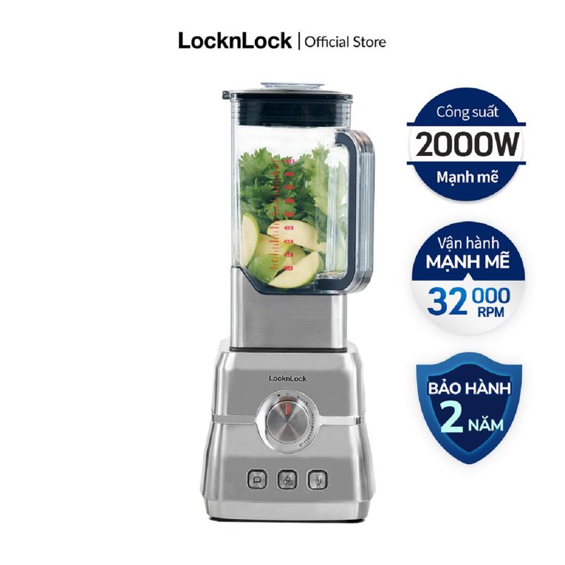 [Outlet] Máy xay sinh tố LocknLock EJM476SLV 2L - 3 chế độ (Nhồi/ Nghiền đá/ Xay sinh tố)