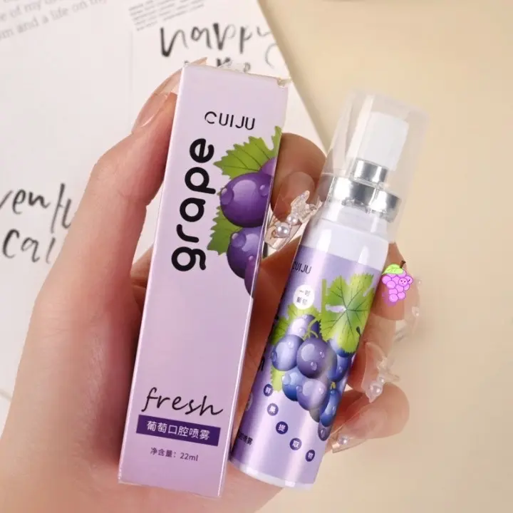 [Tuyết Lượng Phụ Kiện] (Bán Buôn Sỉ) Xịt Thơm Miệng CUIJU Hoa Quả Thơm Miệng Sạch Sẽ Thơm Tho Giảm Hôi Miệng Giúp Ngăn Ngừa Vi Khuẩn Xịt Miệng 5