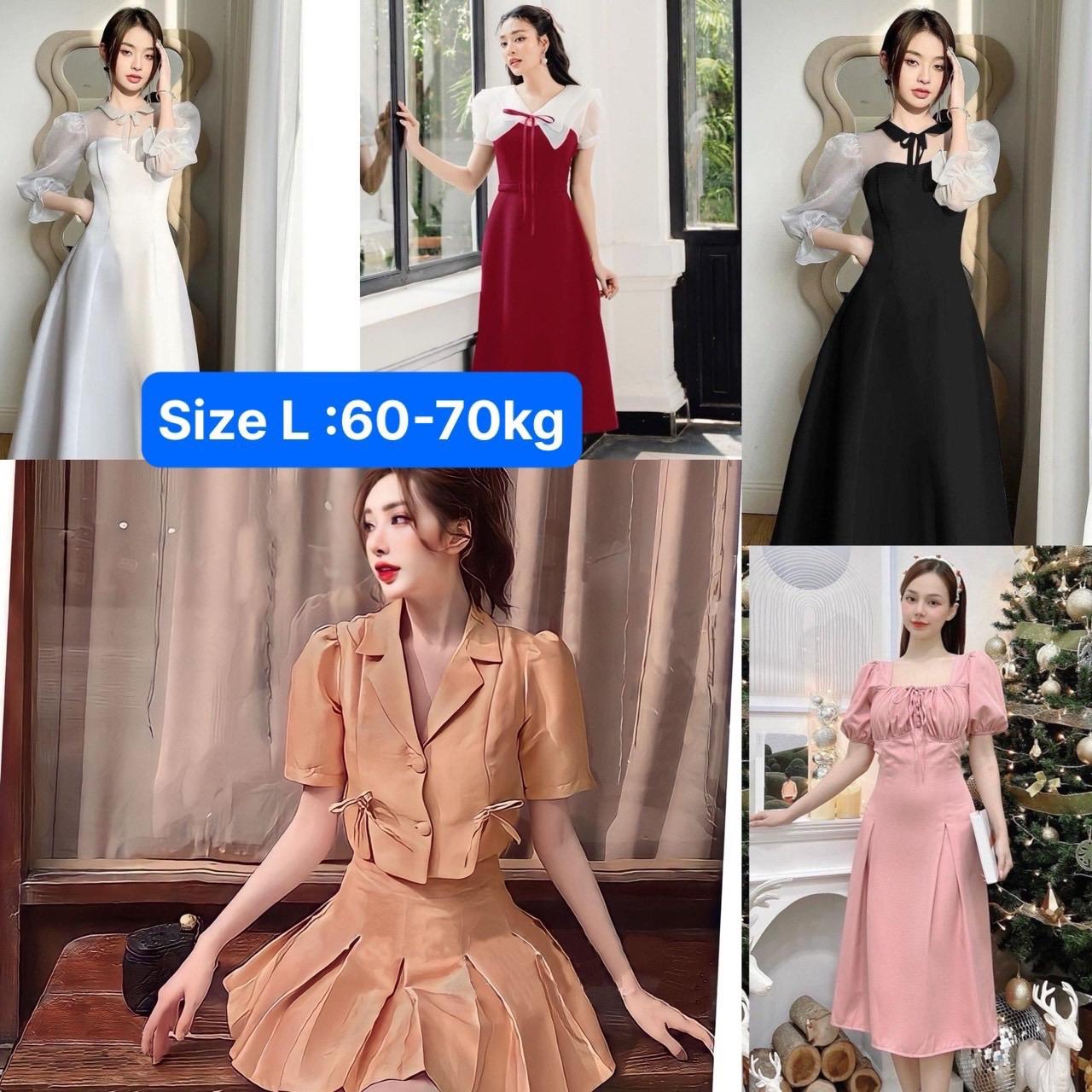 Xả Kho Size 60-70Kg Váy Dự Tiệc Vải Cotton Lạnh Top Nữ Dress Women - A.1128