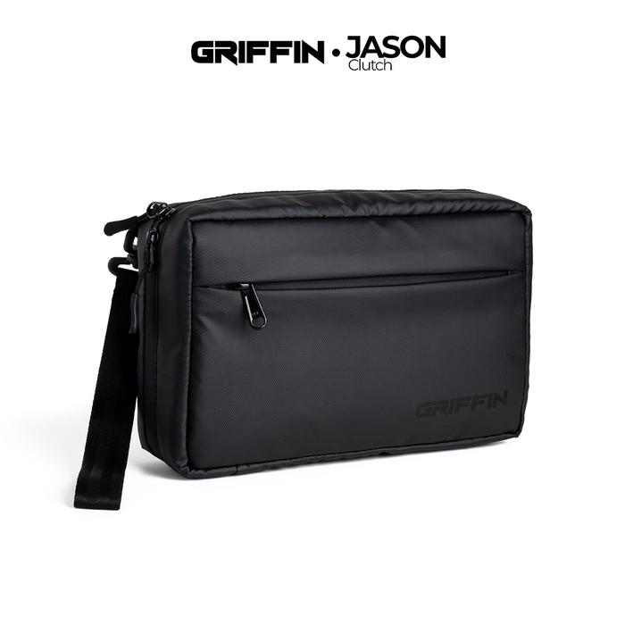 Gambar Tas Handbag Pouch Pria Waterproof Hitam Elegan Jason dari Griffin Apparel Kota Cimahi Tokopedia