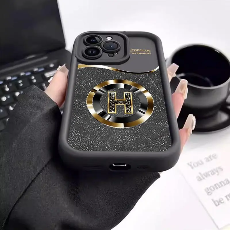 Softcase For Samsung J6 Plus J6 + J6 Prime J7 Pro J7 Prime A02 A022 A03 Core A10 A7 2018 A750 F Grand Prime Plus J2 Prime J2 Ace J4 + J4 Plus J4 2018 J415 M02 M022 M21 2020 2021 M30s On7 2016 Case Lembut Silikon Simple Letter Lens Protection Cassing 3