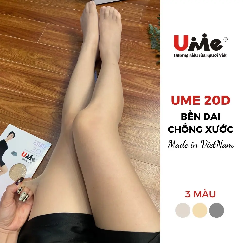 Quần tất trong mỏng Ume 20D cao cấp thật chân mềm mịn