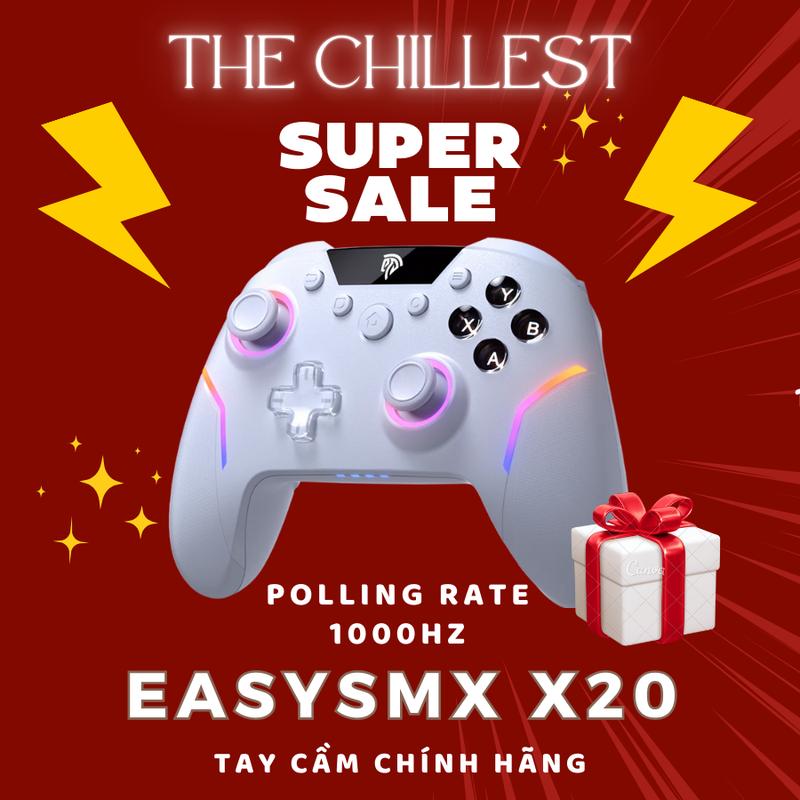 [BẢO HÀNH 12T] Tay cầm chơi game EasySMX X20 Phím cơ, Hall Effect Joysticks, Marco hành trình, Kết nối 1000Hz - Phụ Kiện, Chơi Điện Tử 0