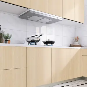 wallpaper dinding dapur 6 meter X 60cm bahan alumunium foil motif serat kayu beige Sticker