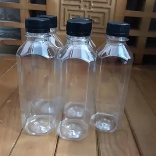 10 Chai nhựa đựng Vuông trà sữa 330ml kèn nắp đậy Đựng Gia Vị Đựng Đồ Ăn Đựng Gia Vị Đựng Đồ Ăn 3