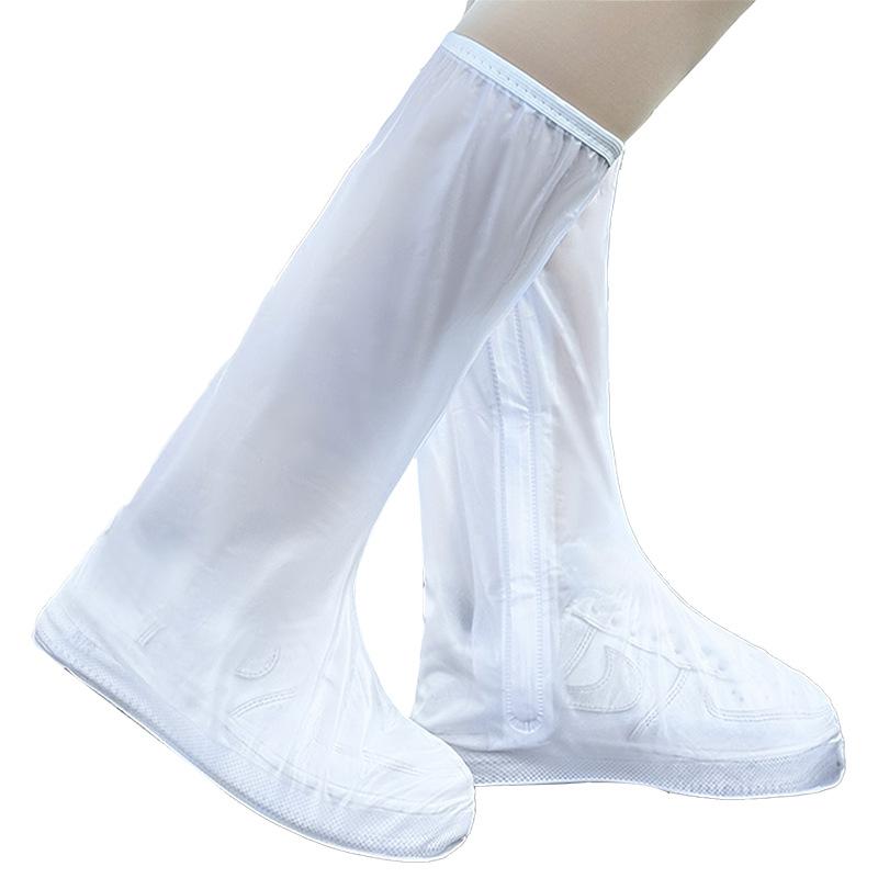 Ủng Bọc Giày Đi Mưa Chống Nước Chống Trượt Cao Cấp Cổ Cao Có Khóa Kéo Tiện Dụng Kiểu Dáng Thời Trang 5