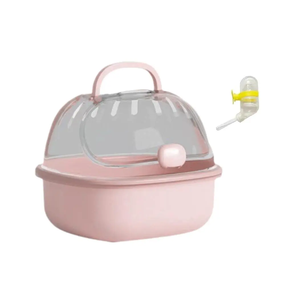 Hamster Carrier Cage Clear Chinchillas Carry Case Dwarf Hamster Travel Carrier for Hedgehog Small Animals Mice Ferrets Squirrel