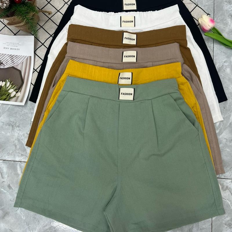 Quần Đùi Nữ, Quần Short Vải Đũi