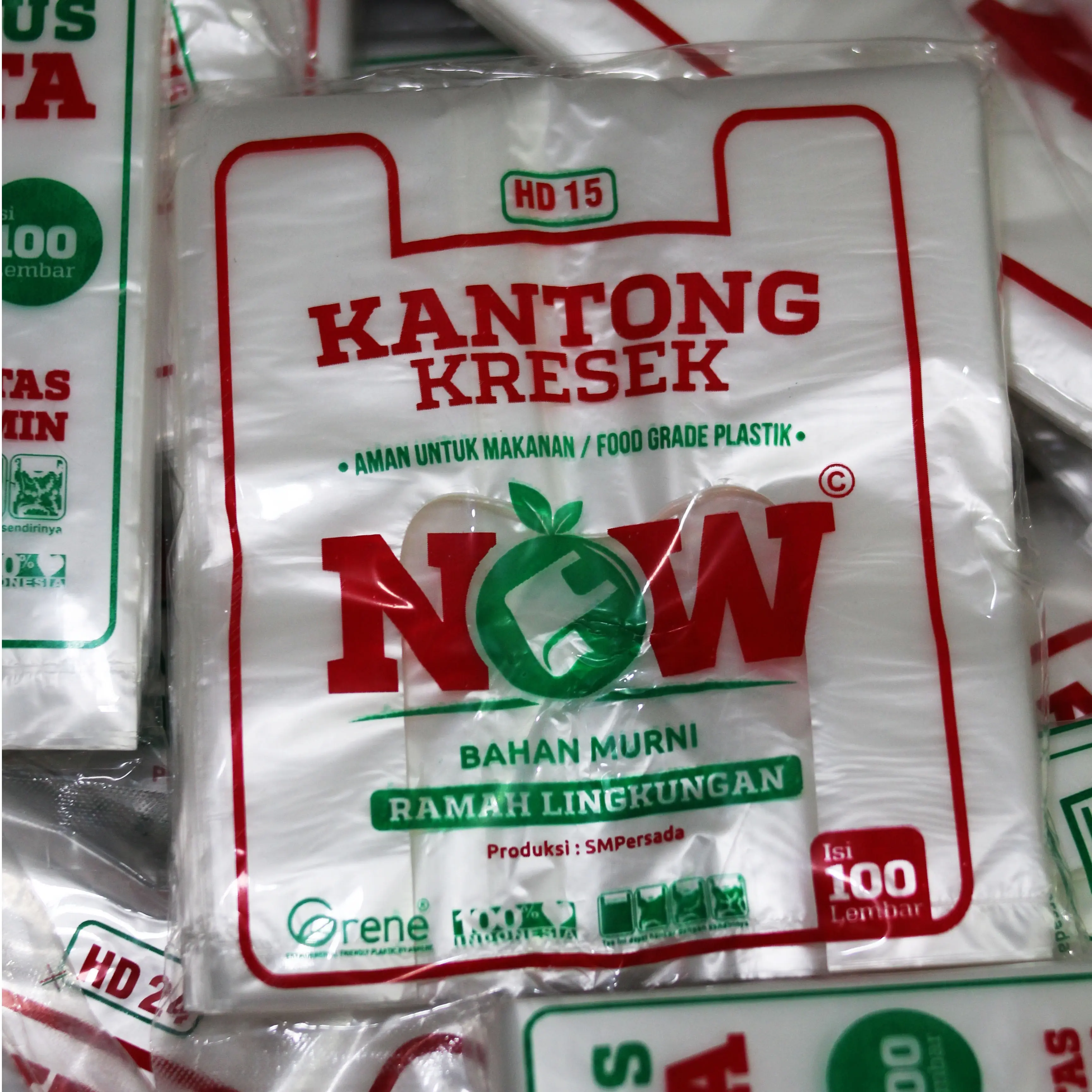 Kantong Kresek Bening HD 15 Now / Tulip Foodgrade Isi 100 lembar | Kresek Putih & Kresek Hitam
