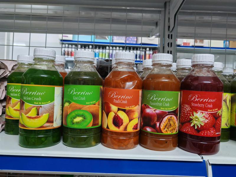SINH TỐ PHA CHẾ TRÀ/ SINH TỐ BERINO 1 LÍT - ĐỦ 7 LOẠI VỊ 0