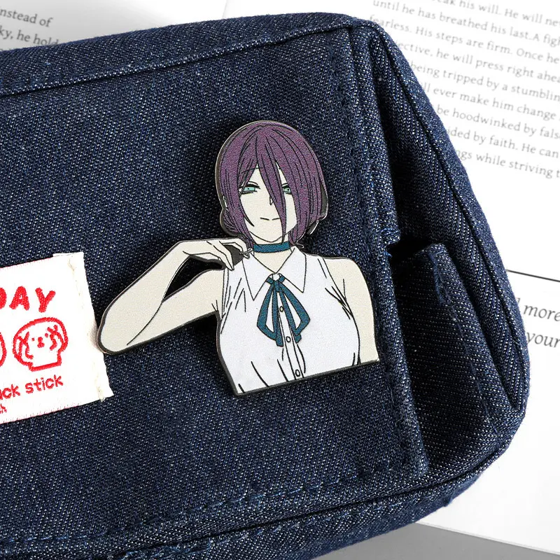Chainsaw Man Reze Bomb Devil Metal Badge Pin – Anime Collectible Brooch ...