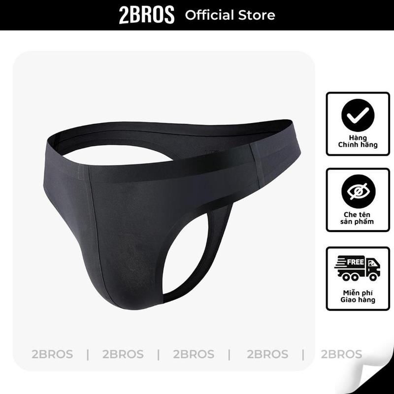 Che tên Quần lót lọt khe nam 2BROS® lụa lạnh không đường may Quần sịp nam sexy seamless thoáng khí