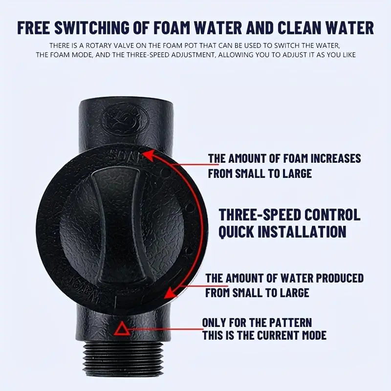 Car Wash Sprayer, High Pressure Car Washer, Long Handle Sprayer for Cleaning, Watering and Maintenance, Hose 4