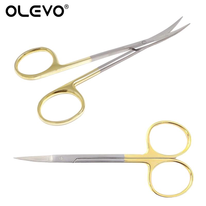 Product Introduction of Kéo Phẫu Thuật Y Tế Nha Khoa, Kìm Giữ Kim 11,5cm, Thép Không Gỉ, Tay Cầm Mạ Vàng, Kẹp Đầu Thẳng Và Cong, Dụng Cụ Kìm 7