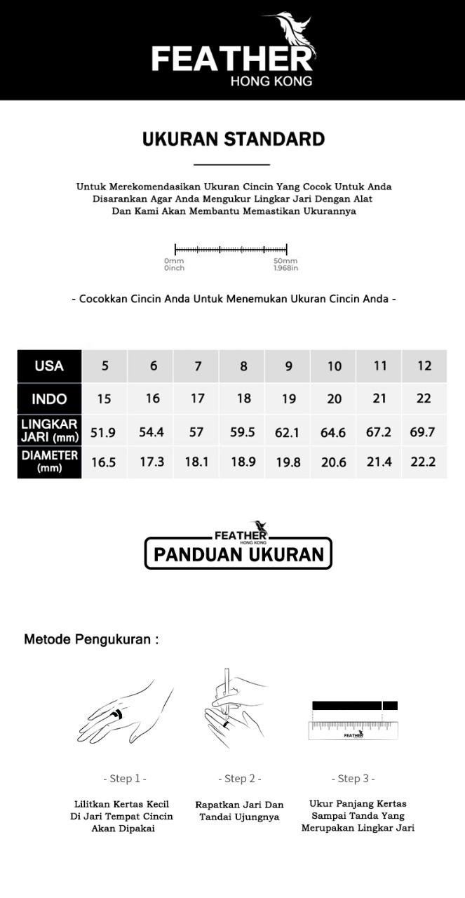FEATHER HONGKONG - ( ADA SIZE ) - KUALITAS TINGGI CUSTOM SENDIRI - CINCIN FIREWORK WANITA Rings FEATHER HONGKONG - ( ADA SIZE ) - KUALITAS TINGGI CUSTOM SENDIRI - CINCIN FIREWORK WANITA Rings