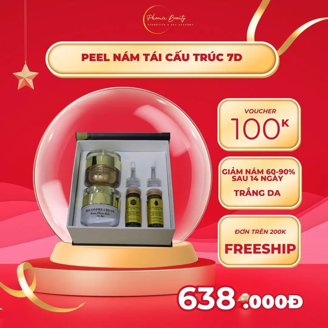 Bộ Peel Nám 7D Phoenix Beauty Cấp Ẩm & Chăm Sóc Da Nữ