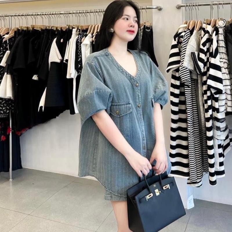 Bộ bò tay bồng quần cạp chun hằng tống qc