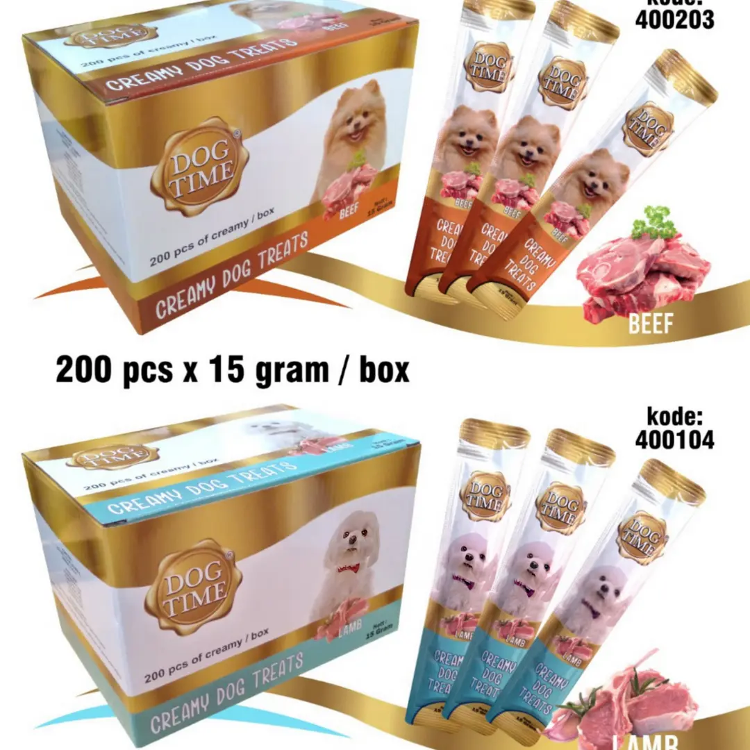 Dog Time Snack Anjing Creamy isi 100 Pcs