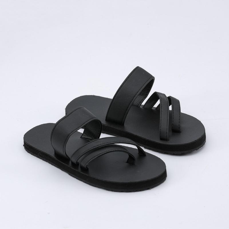 Product Introduction of Dép sandal Nữ quai da mềm Đế bệt Cao Su ôm chân mã SD40 Mũi mở Dép xăng đan Chân đế phẳng (1 cm trở xuống) DéP Shoes GiàY Jean 24