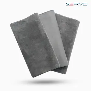 Servo Road - Double Sided Microfiber Suede Towel 01 420GSM Lap Microfiber Suede Handuk Pembersih Mobil Premium Double Sided Cleaning Towel Halus Tebal