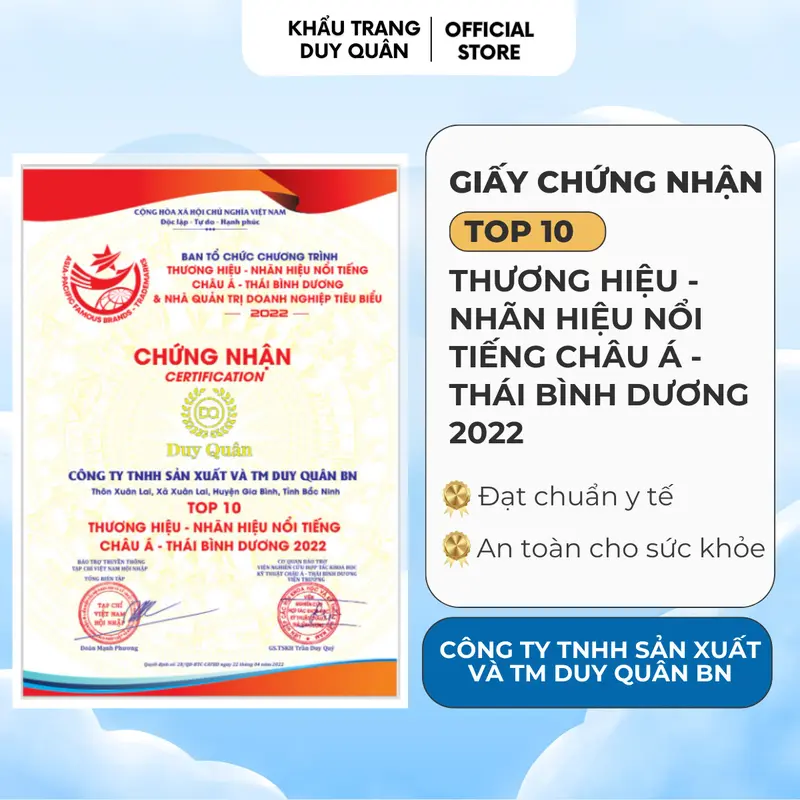 200 Chiếc Khẩu Trang 9A Duy Quân, 5 Lớp Kháng Khuẩn Dành Cho Người Lớn, Chống Tia UV, Bụi Mịn 2