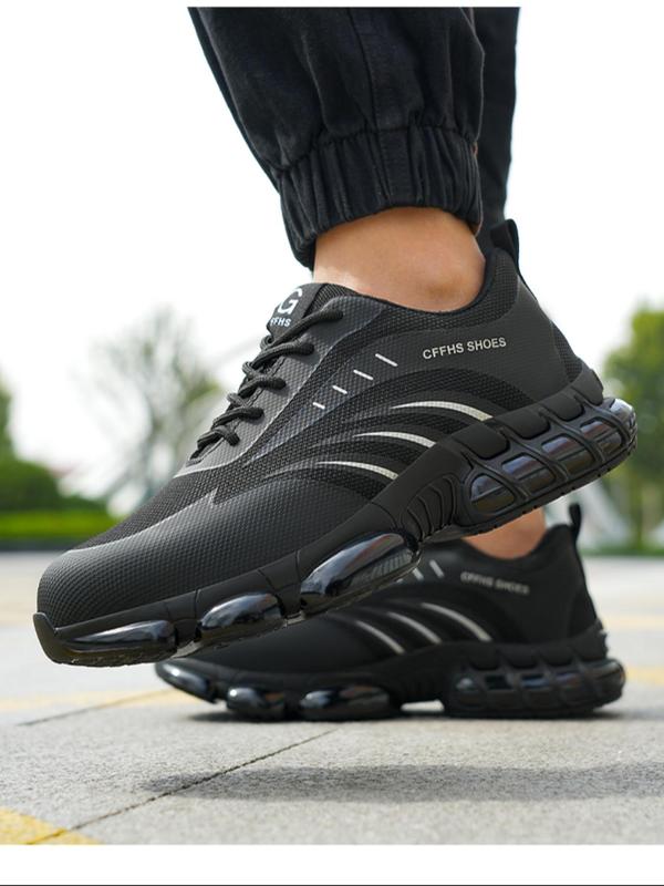 Lace up safety shoes