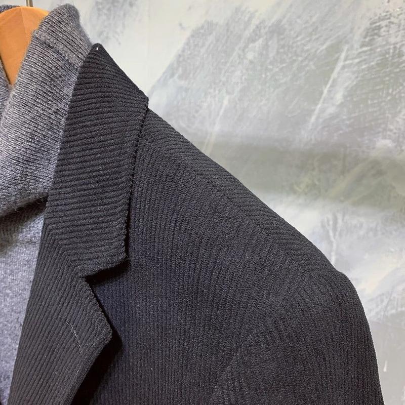 Product Introduction of Áo Khoác Vest Công Sở, Dáng Ôm, Chất Liệu Vải Nhung Kẻ, Phong Cách Anh Quốc, Dành Cho Nam, Hợp Xu hướng Phong Cách Hàn Quốc, Phong Cách Đường Phố Ruoshuai, Bộ Đồ Đơn Thường Ngày Người Nổi Tiếng Trên Internet 6