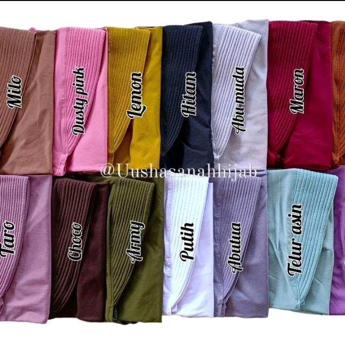 (Bergo HAMIDAH M.)jilbab instan pet jesrey tebal 0