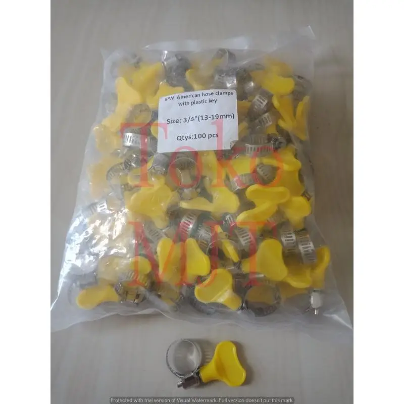 Klem Selang Stainless Kuping Plastik 1/2 3/4 5/8 7/8 1 Inch 8-25mm
