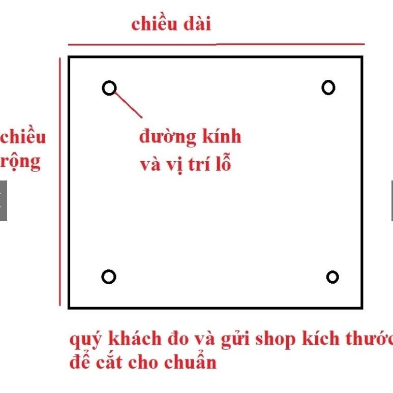 Nắp Mica Vỏ Case Máy Tính PC, Tấm Mica Trong Mặt Hông (nhắn kích thước cắt theo yêu cầu) 2