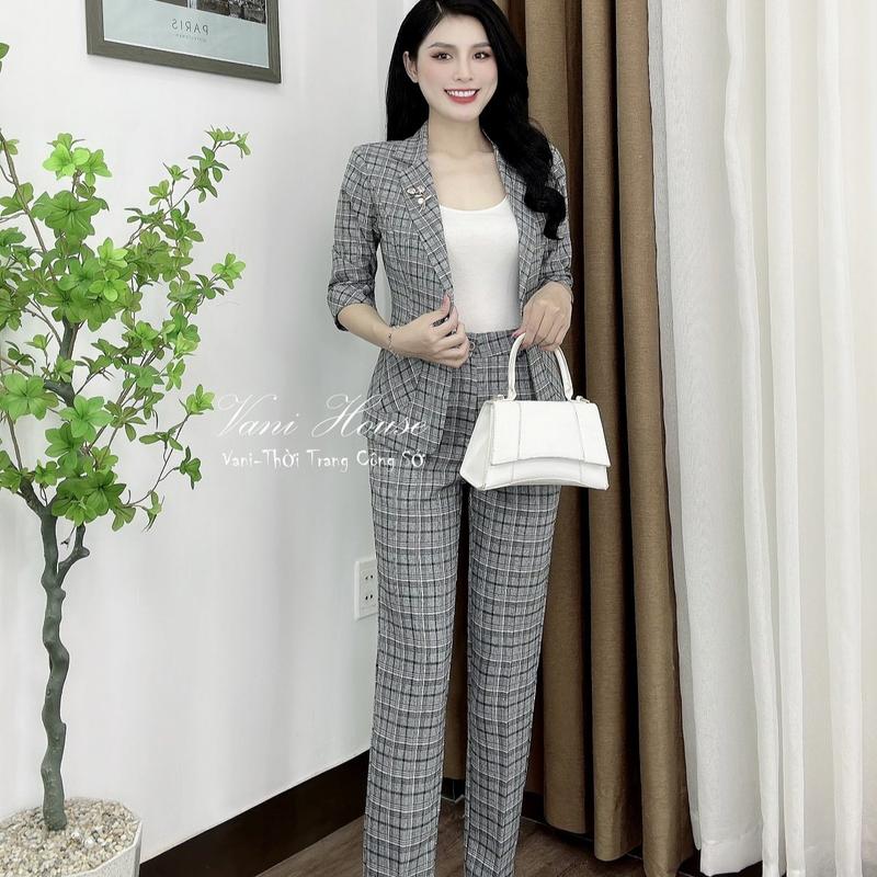 TJ543 Set nguyên bộ quần dài Áo Vest nữ Tay Lỡ Women Top 7