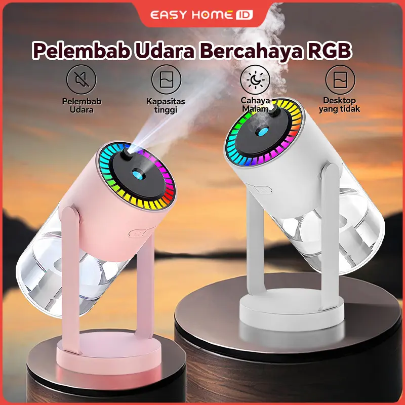 【2 in 1】280ml Pelembab proyeksi bintang yang dapat diputar lampu atmosfer diffuser pembersih udara semprotan aromaterapi garansi satu tahun