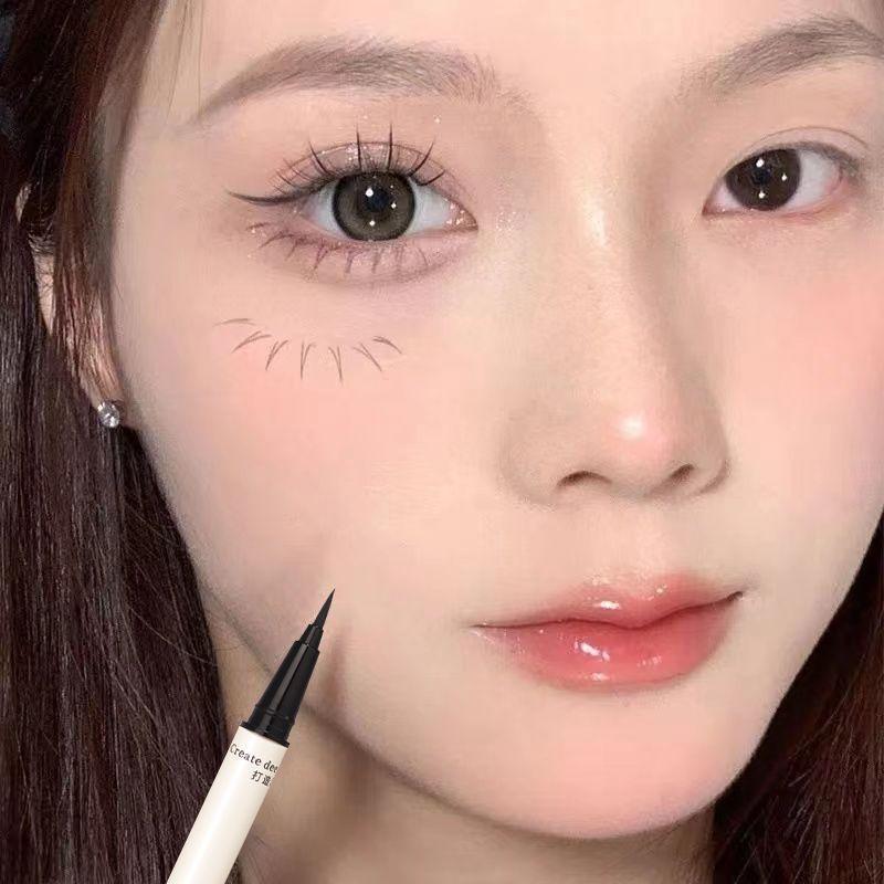 [0.01mm Ultra Fine Liquid Eyeliner]Waterproof and sweatproof Long-lasting color without smudging Student beginner eyeliner Easily create exquisite eye makeup   natural eyeliner   eyeliner 5