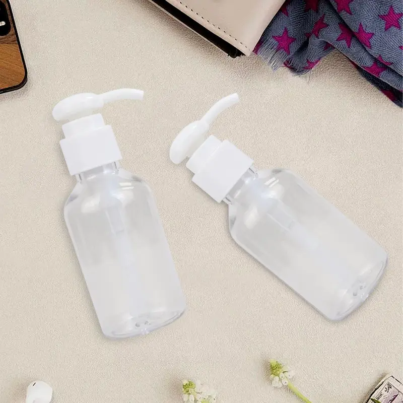 Clear Empty Pump Bottle, 20pcs Portable Travel Cosmetic Lotion Dispenser Bottle, Refillable Storage Bottle for Home & Travel 8