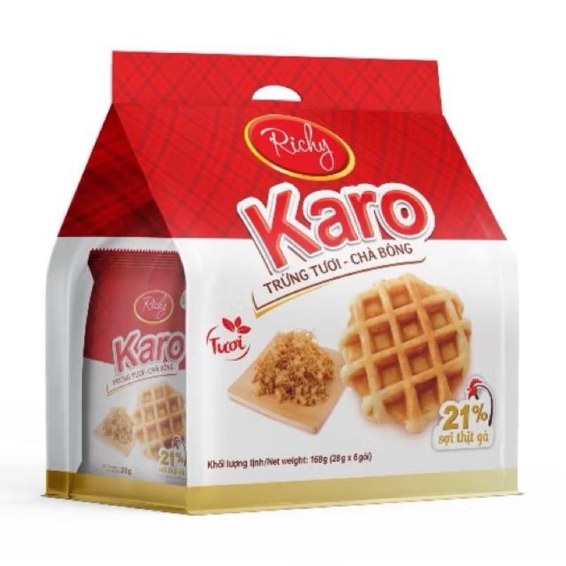 Bánh tươi chà bông karo richy bịch 6 Chiếc 156g