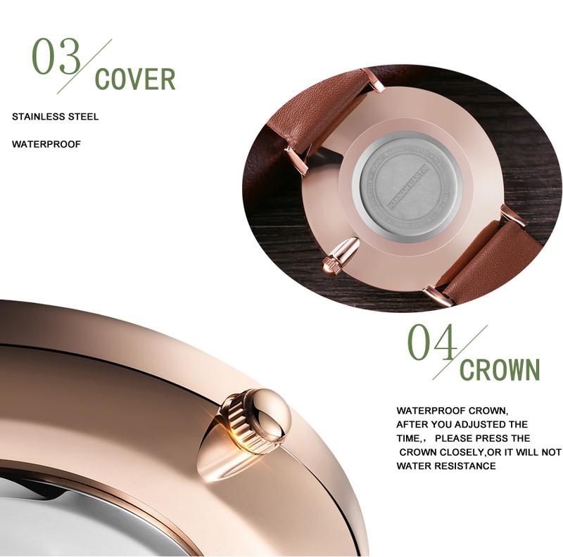 Product Introduction of HANNAH MARTIN Jam Tangan Wanita Sangat tipis 100% Original  CH36-FH hadiah watches 22
