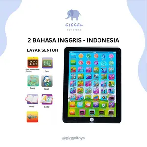 [ Giggel ] Mainan Edukasi Mini Playpad 2 Bahasa English Indonesia / Maenan Elektronik Ipad