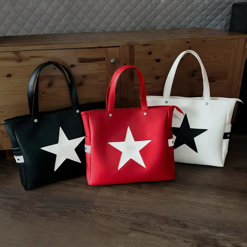 Túi TOTE DA star unisex Slyour Bag, chất liệu da pu, vừa lap 16inch ( V3 ) khóa kéo Nam Nữ Hình Chữ Nhật tui  deovai cloud  tote bag Nhung  có thể mở rộng hàn quốc (SV3) 4