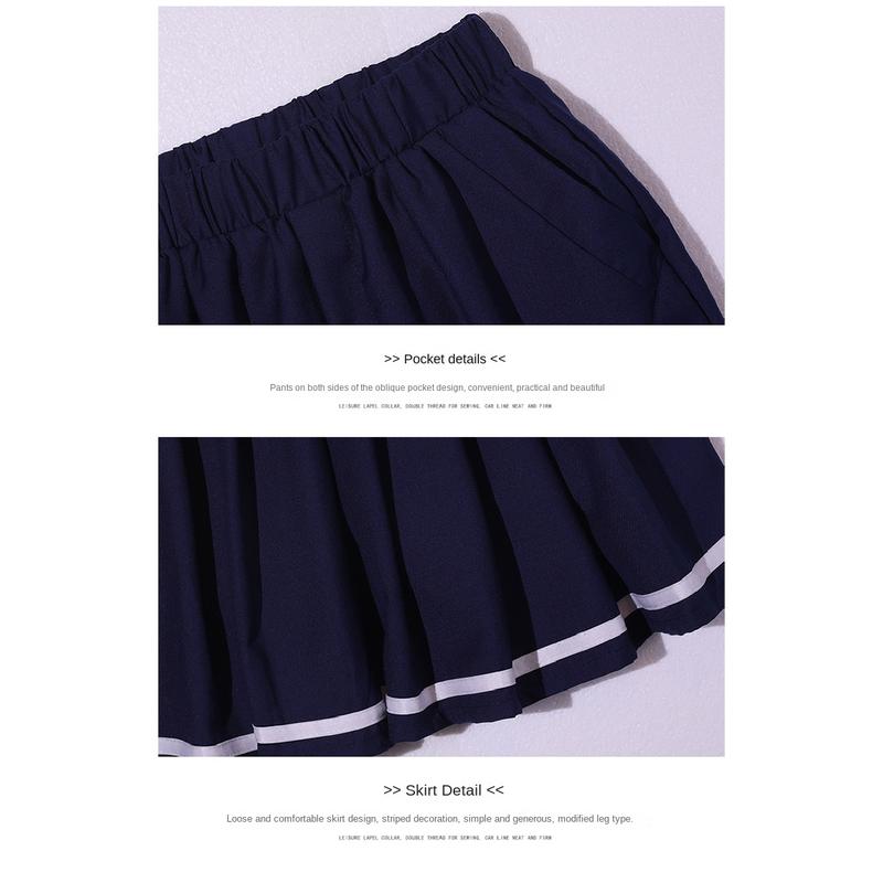 Product Introduction of New Summer Uniform Set for Primary School Students, Kindergarten Sports Style Fashion School Uniform, Group Performance Costume 4