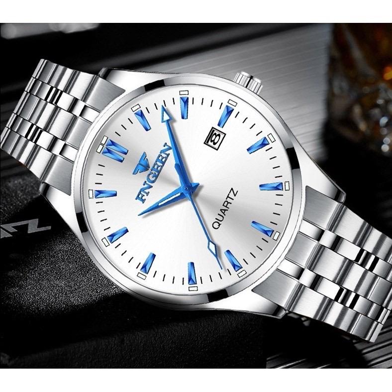 Đồng hồ Nam [ CHÍNH HÃNG ] FNGEEN F2 chính hãng, dây thép chống nước kiểu dáng lịch lãm phát quang, TẶNG KHĂN LAU, HỘP ĐỒNG HỒ, PIN ĐỒNG HỒ DỰ PHÒNG ( SỐ LƯỢNG QUÀ TẶNG CÓ HẠN )