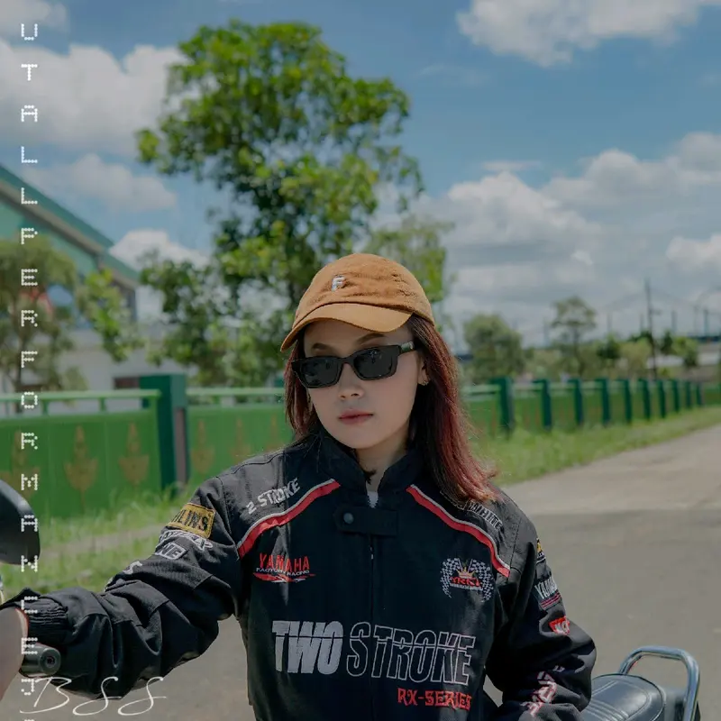 Jaket two stroke rx series  brutall original voll 1 , jaketbrutall jaket rxking  jaket touring Hitam Santai Santai Santai anti 1